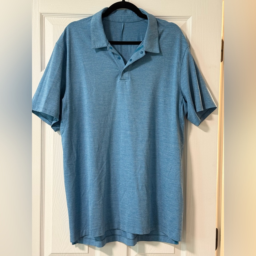 lululemon athletica Light Blue Polo Shirt